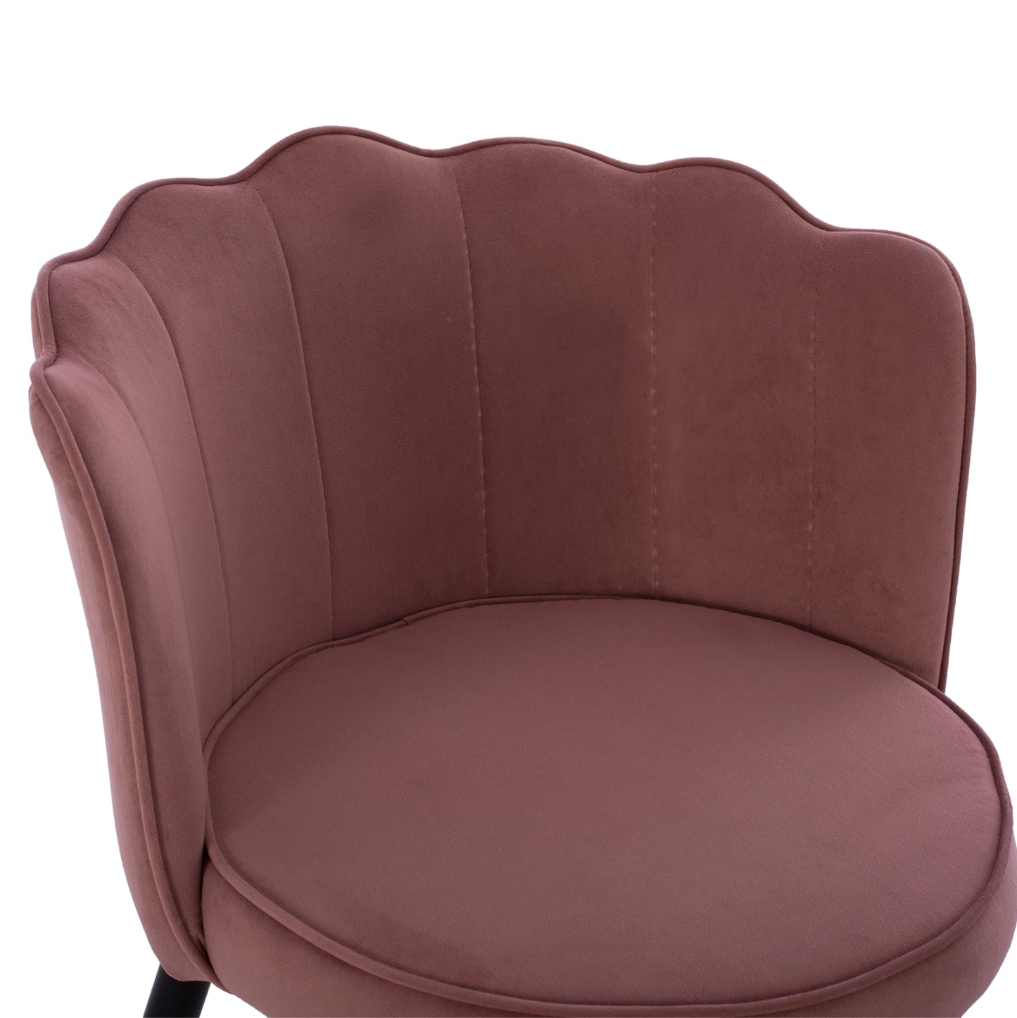 Medium Height Stool Hm8736.02 Velvet Dusty Pink Metal Frame 50x50x90 Cm.