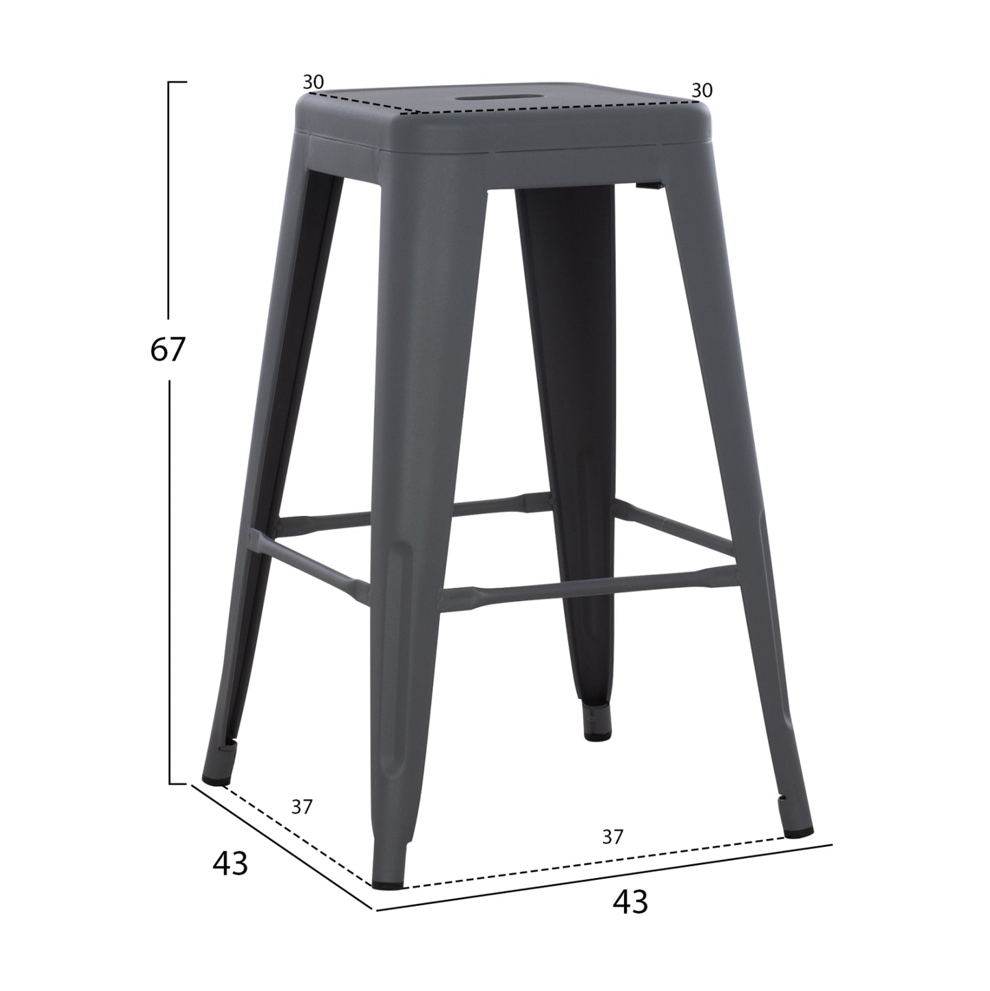Victor Bar/Kitchen Stool - medium height