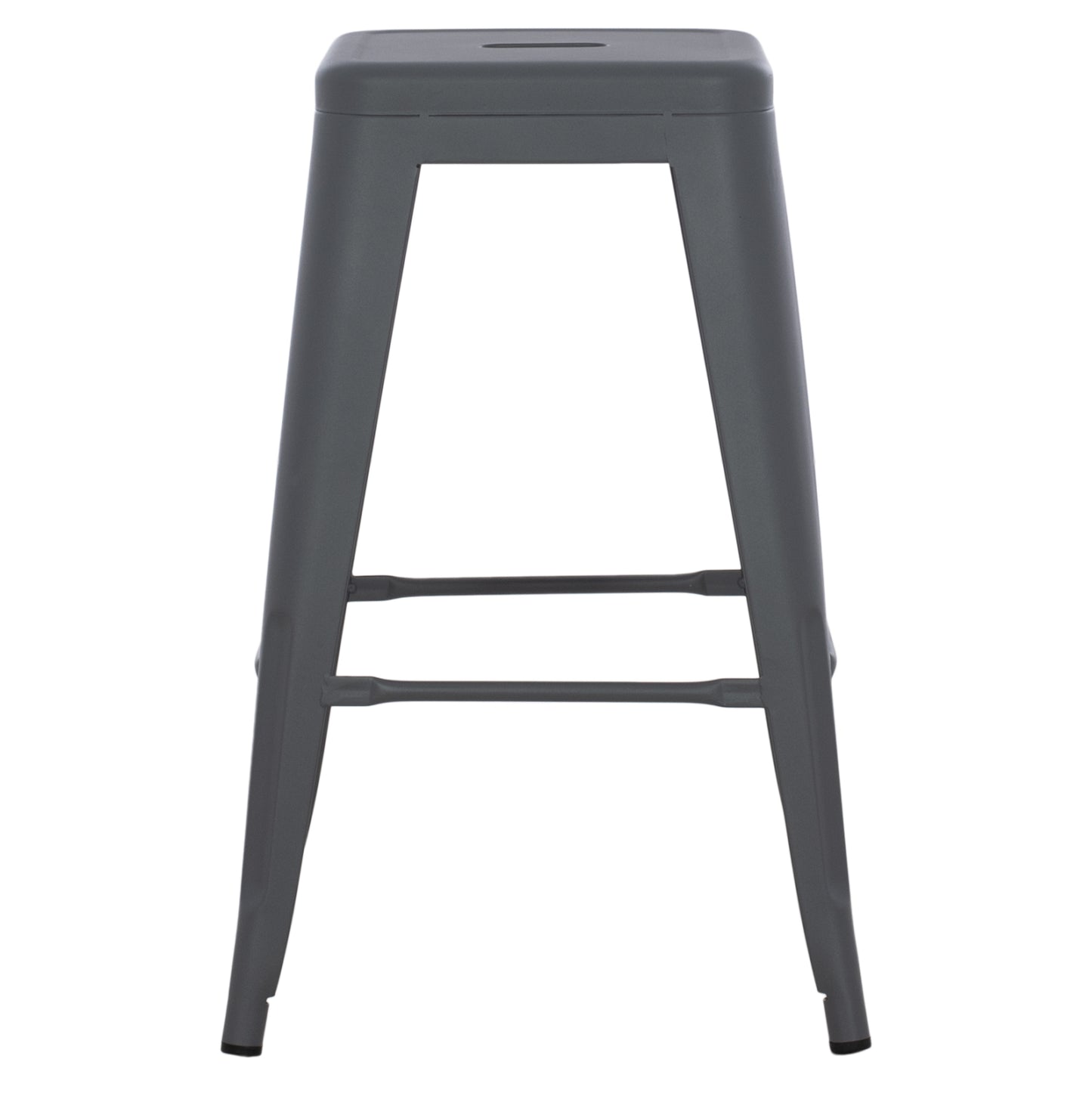 Bar Stool Medium Height Melita-pro Hm8573.50 Metal In Grey 43x43x67hcm.