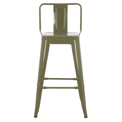 ΣΚΑΜΠΟ ΜΕΣΑΙΟΥ ΥΨΟΥΣ ΜΕΤΑΛΛΙΚΟ Melita ΣΕ Dark Olive Green Hm8574.03 42x42x98 Cm.