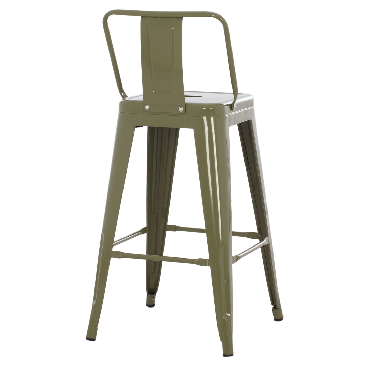 ΣΚΑΜΠΟ ΜΕΣΑΙΟΥ ΥΨΟΥΣ ΜΕΤΑΛΛΙΚΟ Melita ΣΕ Dark Olive Green Hm8574.03 42x42x98 Cm.