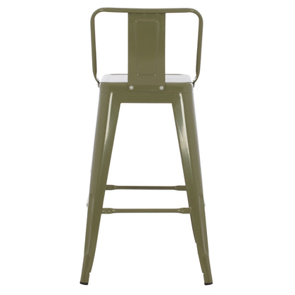 ΣΚΑΜΠΟ ΜΕΣΑΙΟΥ ΥΨΟΥΣ ΜΕΤΑΛΛΙΚΟ Melita ΣΕ Dark Olive Green Hm8574.03 42x42x98 Cm.