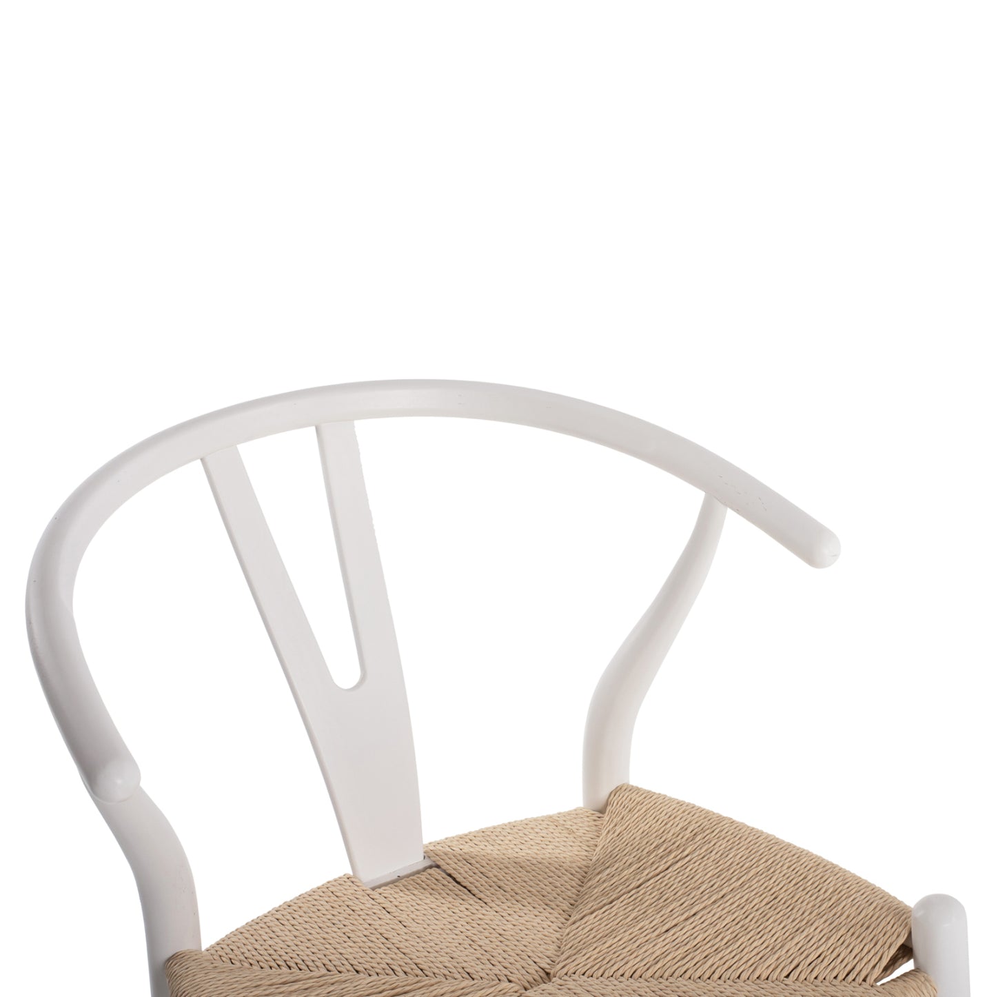 Bar Stool Brave Beech Wood Wishbone Backrest Semi-circular Hm9405.03 48x53x100h Cm.