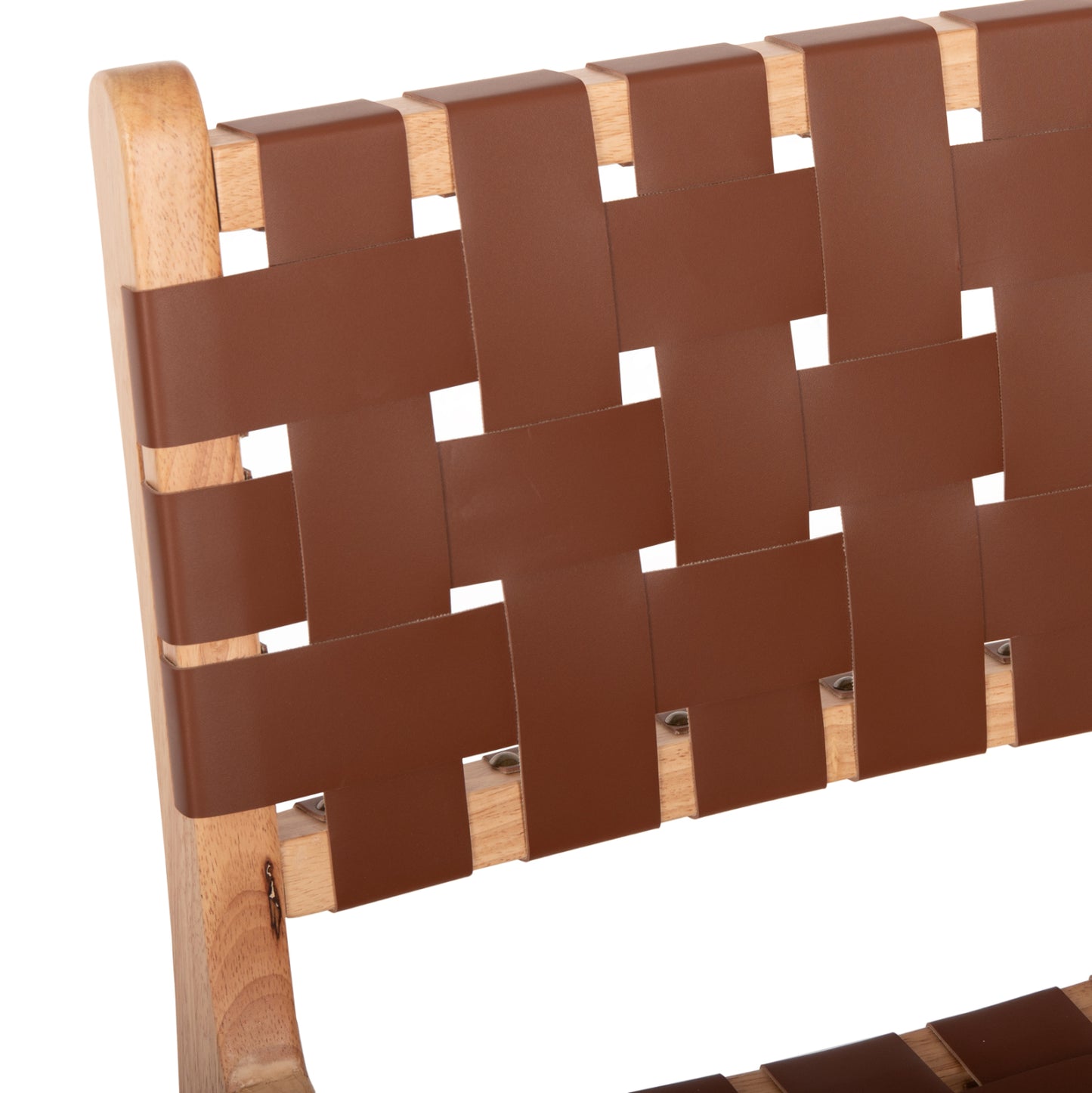 Bar Stool Felipe Medium Height Hm9329.01 Toon Wood In Natural Color-brown Pu 45x47x94hcm.