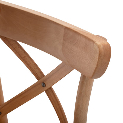 Medium Height Bar Stool Gioliana Hm8750.01 Beech Wood In Natural Color-plywood Seat 46x46x101hcm