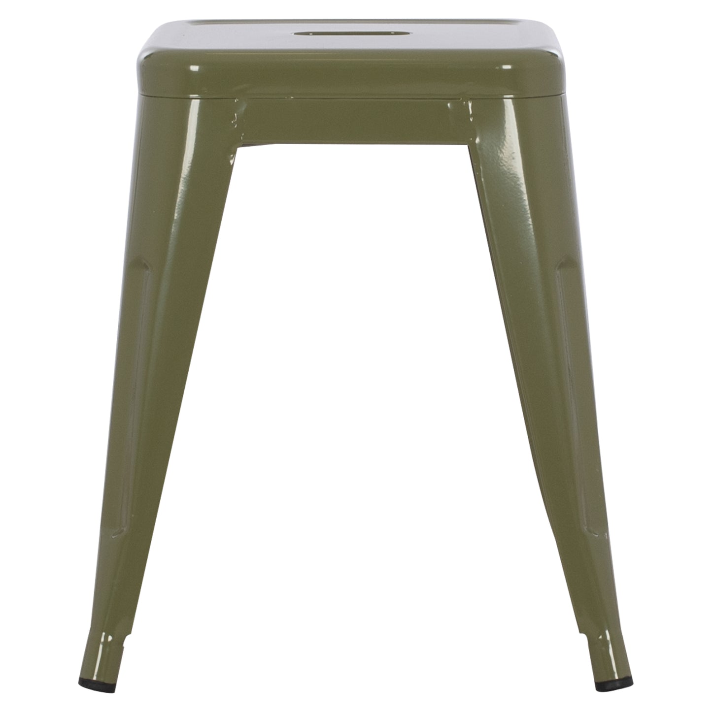 Stool Melita Hm0096.43 Metal In Dark Olive Color 37x37x45hcm.