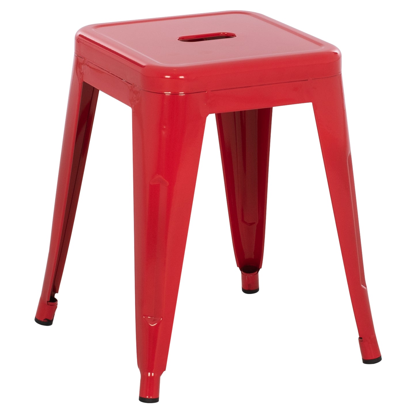 Stool Melita Hm0096.44 Metal In Red Color 37x37x45hcm.