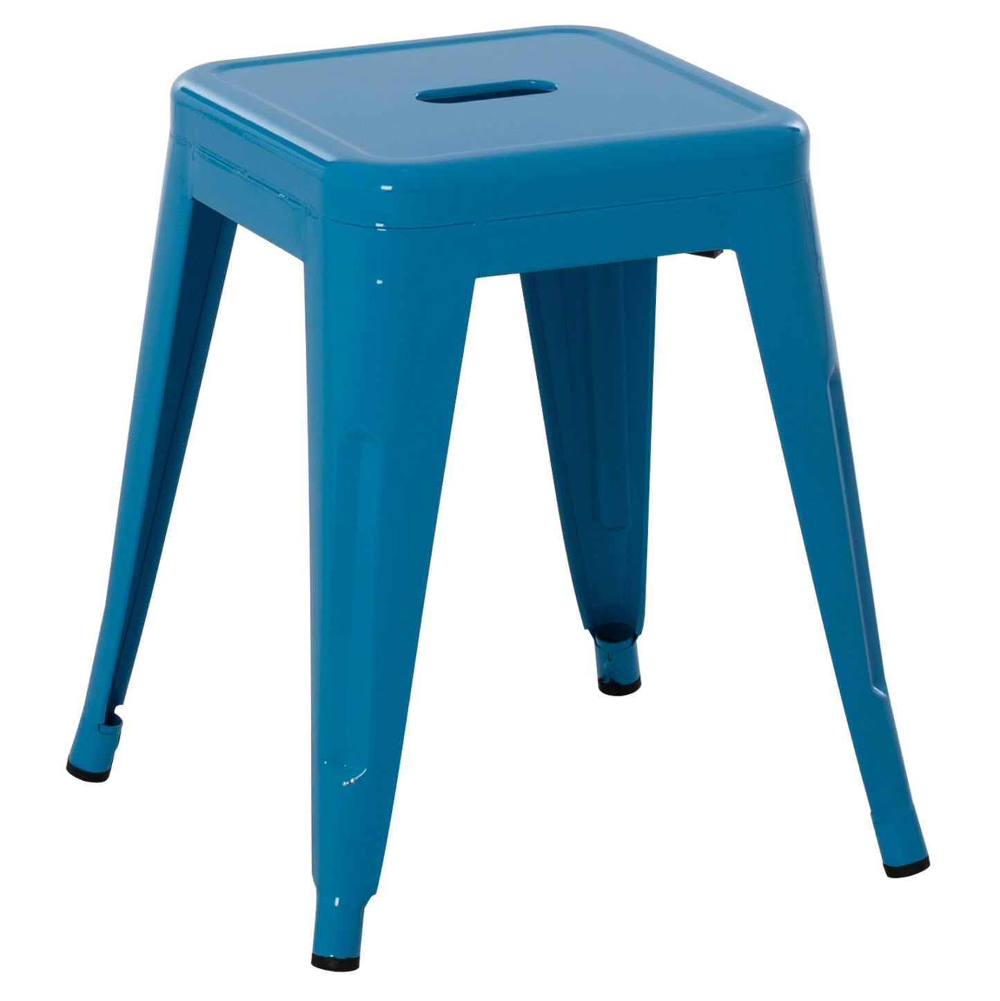 Stool Melita Hm0096.48 Metal In Blue Color 37x37x45hcm.