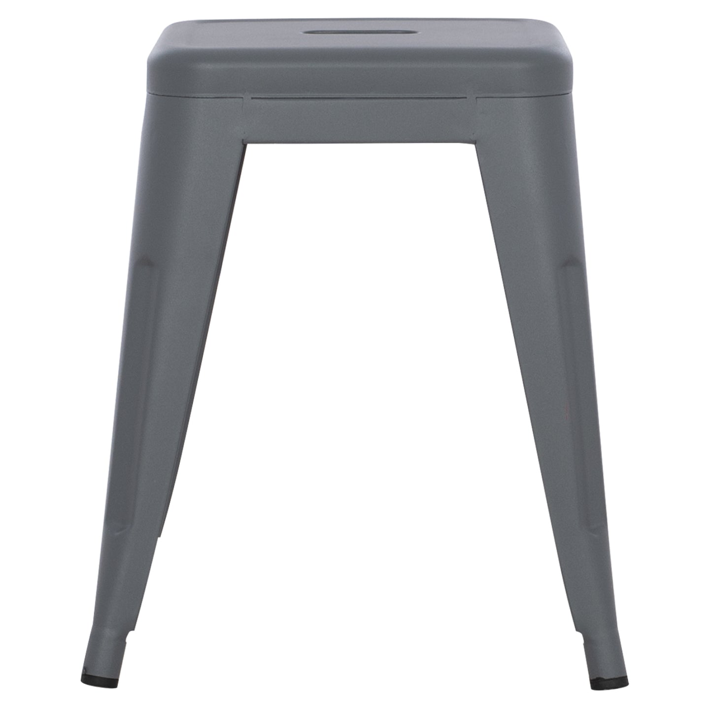 Stool Melita Hm0096.50 Metal In Matte Grey Color 37x37x45hcm.