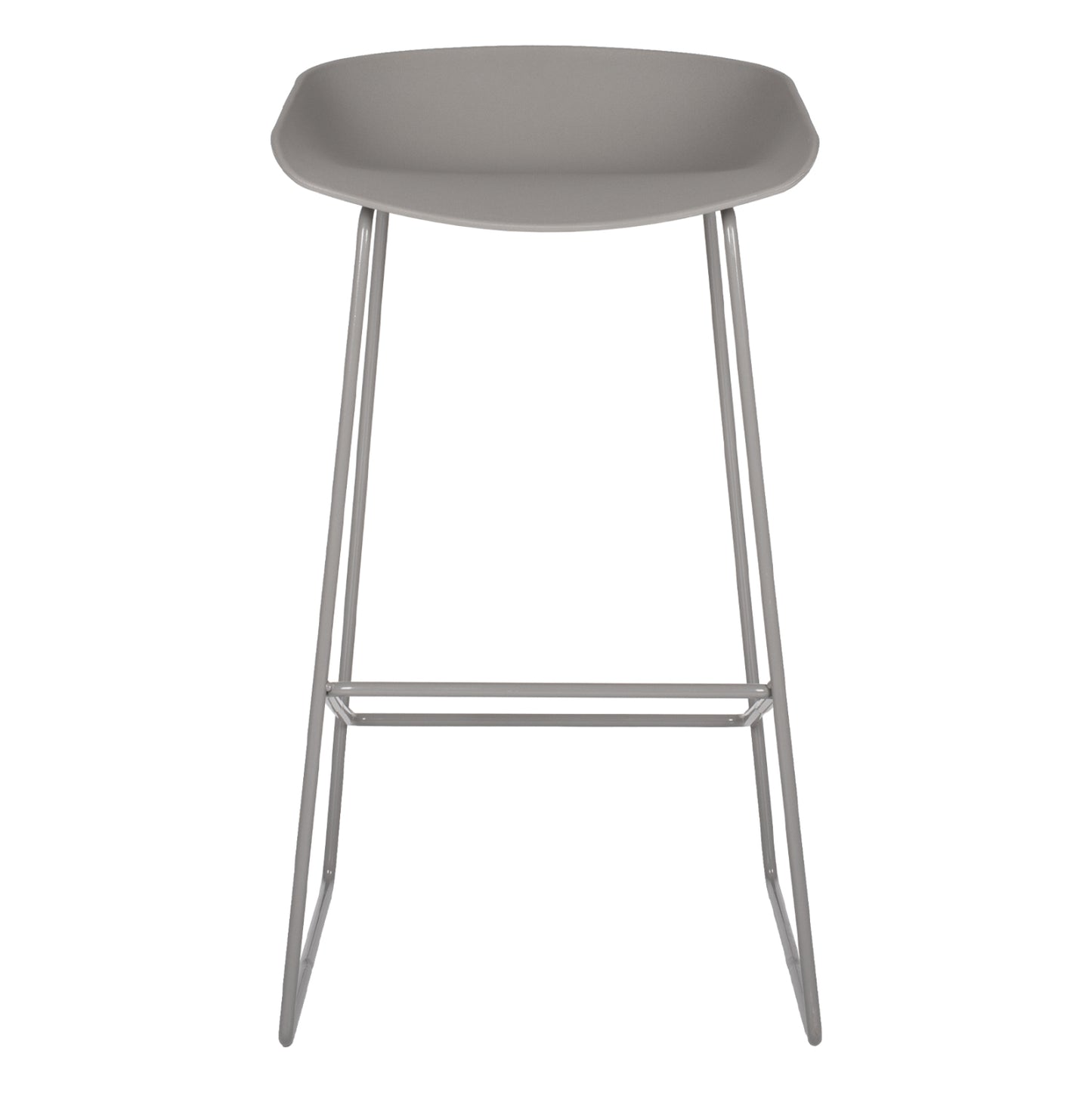 Metallic Stool Hm8450.10 With Grey Seat Pp 47x47x83cm