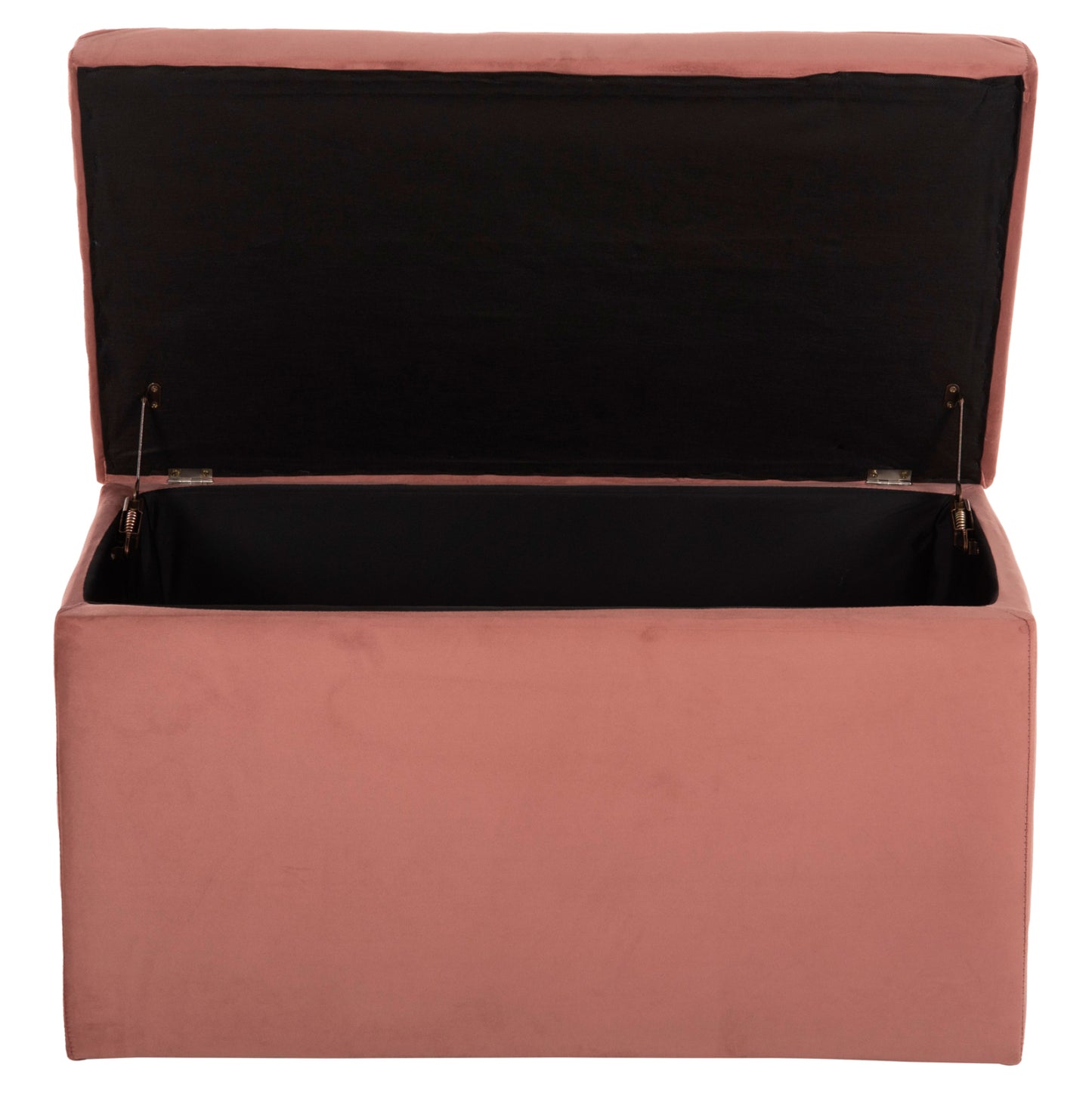 Stool/trunk With Storage Space Punk Hm279.12 Dusty Pink Velvet 90x50x52hcm.