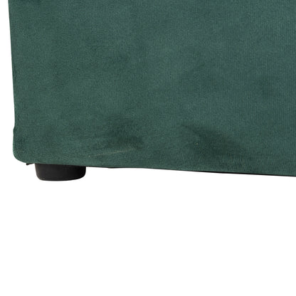 Stool-chest Punk Hm279.13 Cypress Green Velvet 90x50x52h Cm.