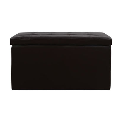 Stool With Pu Brown Punk Hm279.03 90x50x52cm