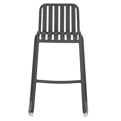 Bar Stool Aluminum Rachel Hm6341.01 Grey Color 47x56.5x98.5hcm.