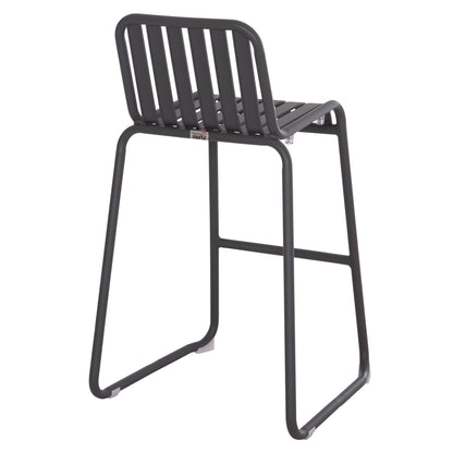 Bar Stool Aluminum Rachel Hm6341.01 Grey Color 47x56.5x98.5hcm.