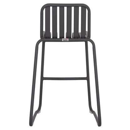 Bar Stool Aluminum Rachel Hm6341.01 Grey Color 47x56.5x98.5hcm.