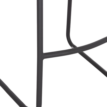 Bar Stool Aluminum Rachel Hm6341.01 Grey Color 47x56.5x98.5hcm.