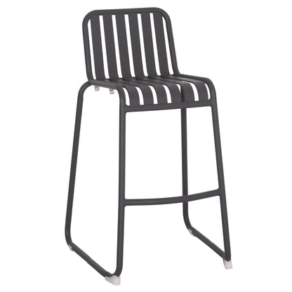 Bar Stool Aluminum Rachel Hm6341.01 Grey Color 47x56.5x98.5hcm.