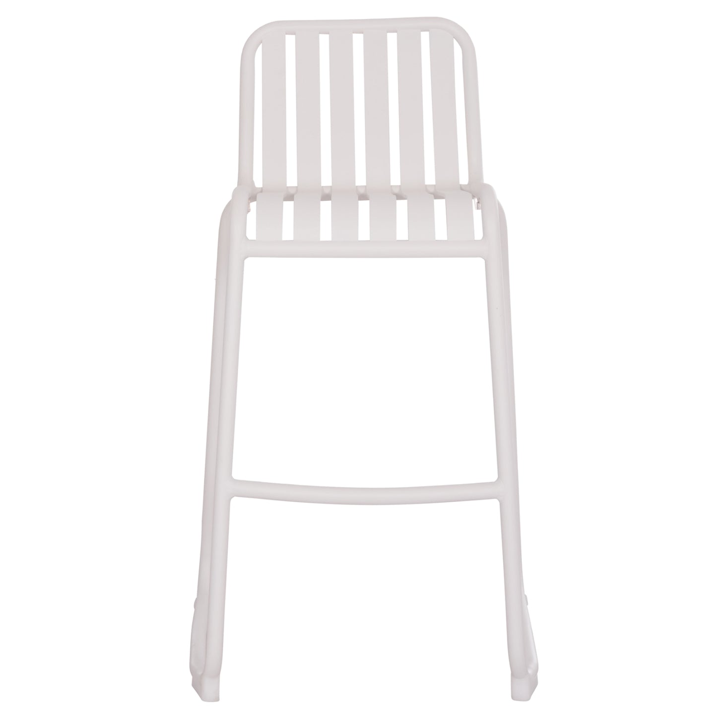 Bar Stool Aluminum Rachel Hm6341.02 White Color 47x56.5x98.5hcm.