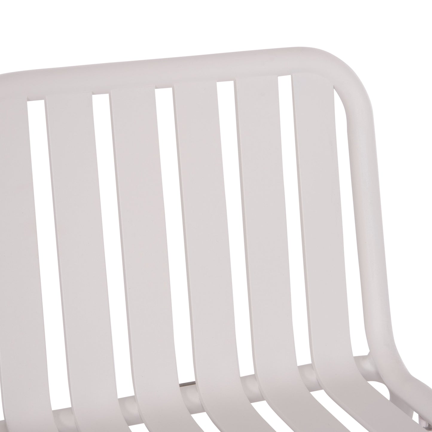 Bar Stool Aluminum Rachel Hm6341.02 White Color 47x56.5x98.5hcm.