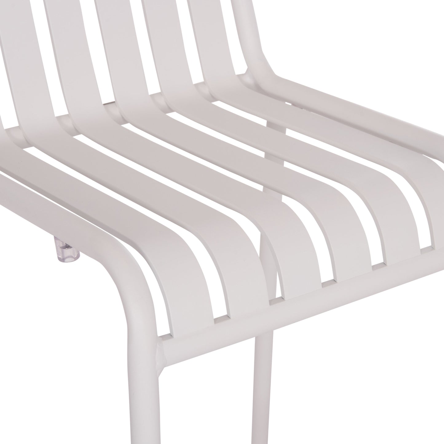 Bar Stool Aluminum Rachel Hm6341.02 White Color 47x56.5x98.5hcm.
