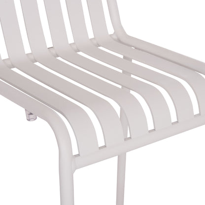Bar Stool Aluminum Rachel Hm6341.02 White Color 47x56.5x98.5hcm.