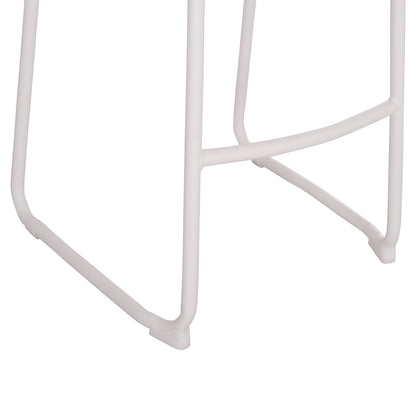 Bar Stool Aluminum Rachel Hm6341.02 White Color 47x56.5x98.5hcm.