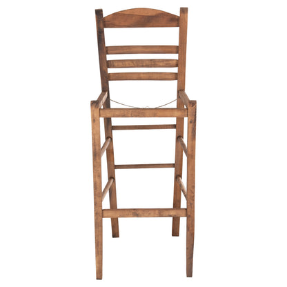Bar Stool Gadiel Hm5587.01 Beech Wood Impregnated In Walnut Color 40,5x39x104.5hcm.frame Only