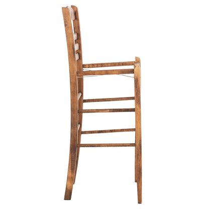 Bar Stool Gadiel Hm5587.01 Beech Wood Impregnated In Walnut Color 40,5x39x104.5hcm.frame Only