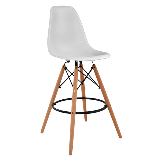 Bar Stool Renata White Hm0173.01 58x56x107 Cm.