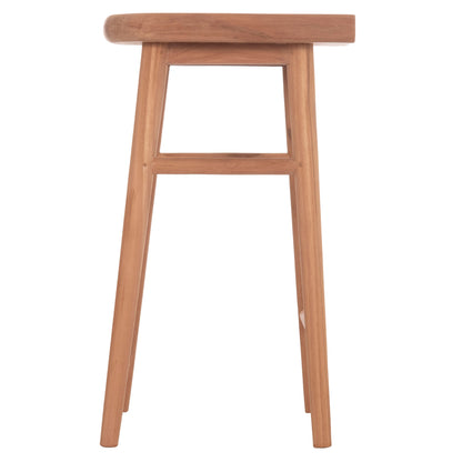 Bar Stool Bolmar Hm18108 Teak Wood In Natural Color 40.5x44x74hcm.