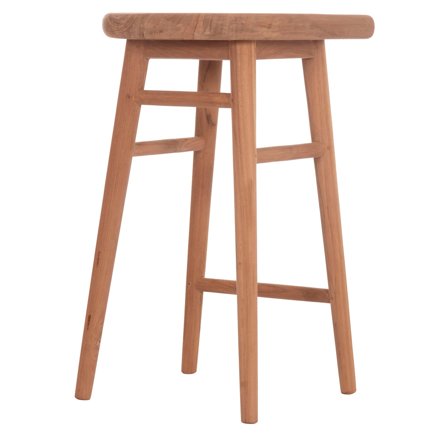 Bar Stool Bolmar Hm18108 Teak Wood In Natural Color 40.5x44x74hcm.