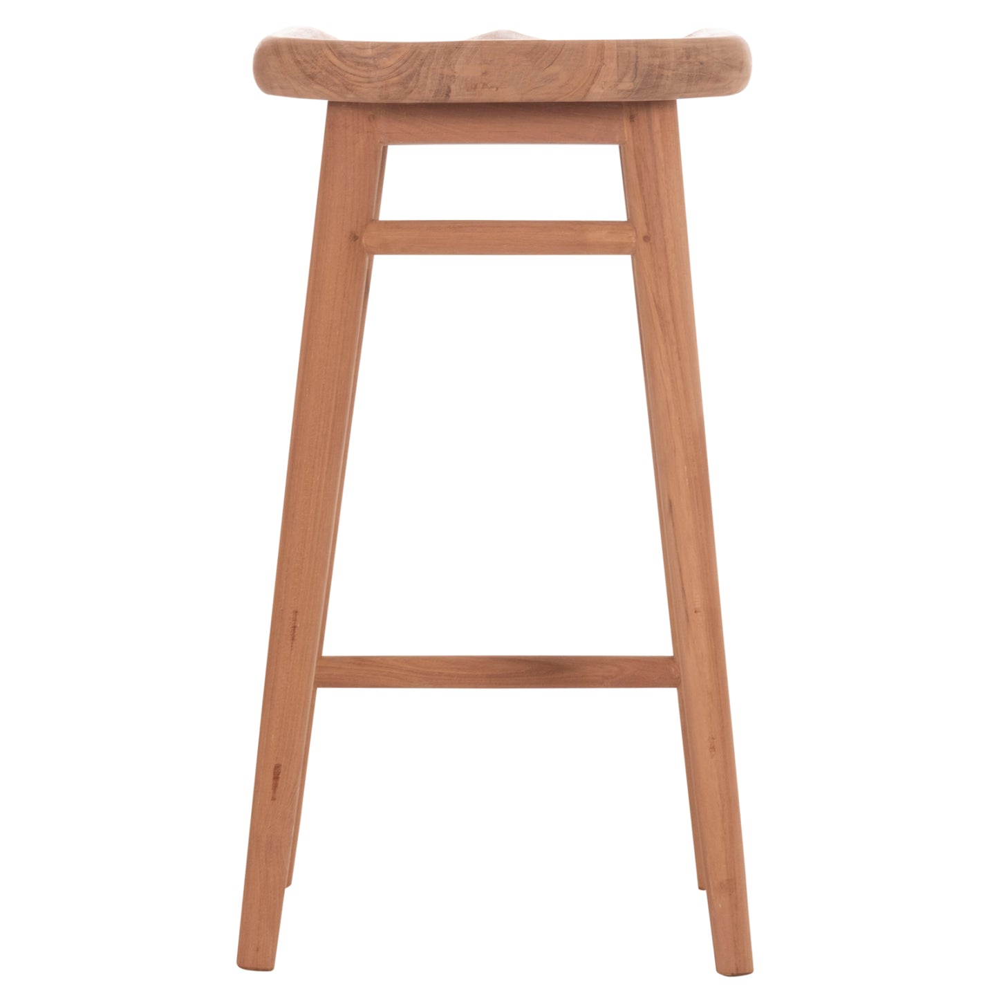 Bar Stool Bolmar Hm18108 Teak Wood In Natural Color 40.5x44x74hcm.