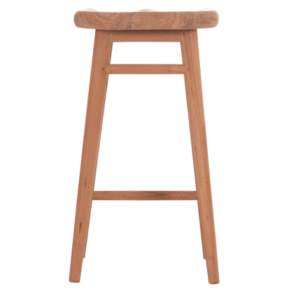 Bar Stool Bolmar Hm18108 Teak Wood In Natural Color 40.5x44x74hcm.