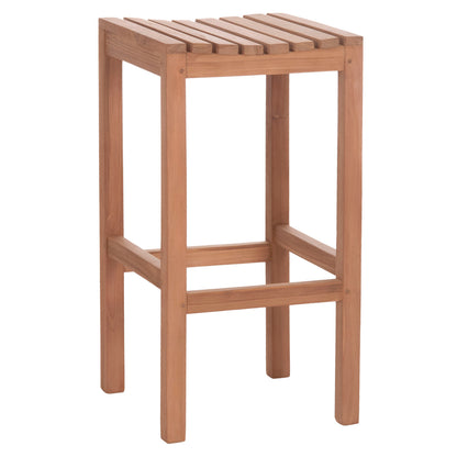 Bar Stool Nikol Hm18109 Teak Wood In Natural Color 40x40x77hcm.