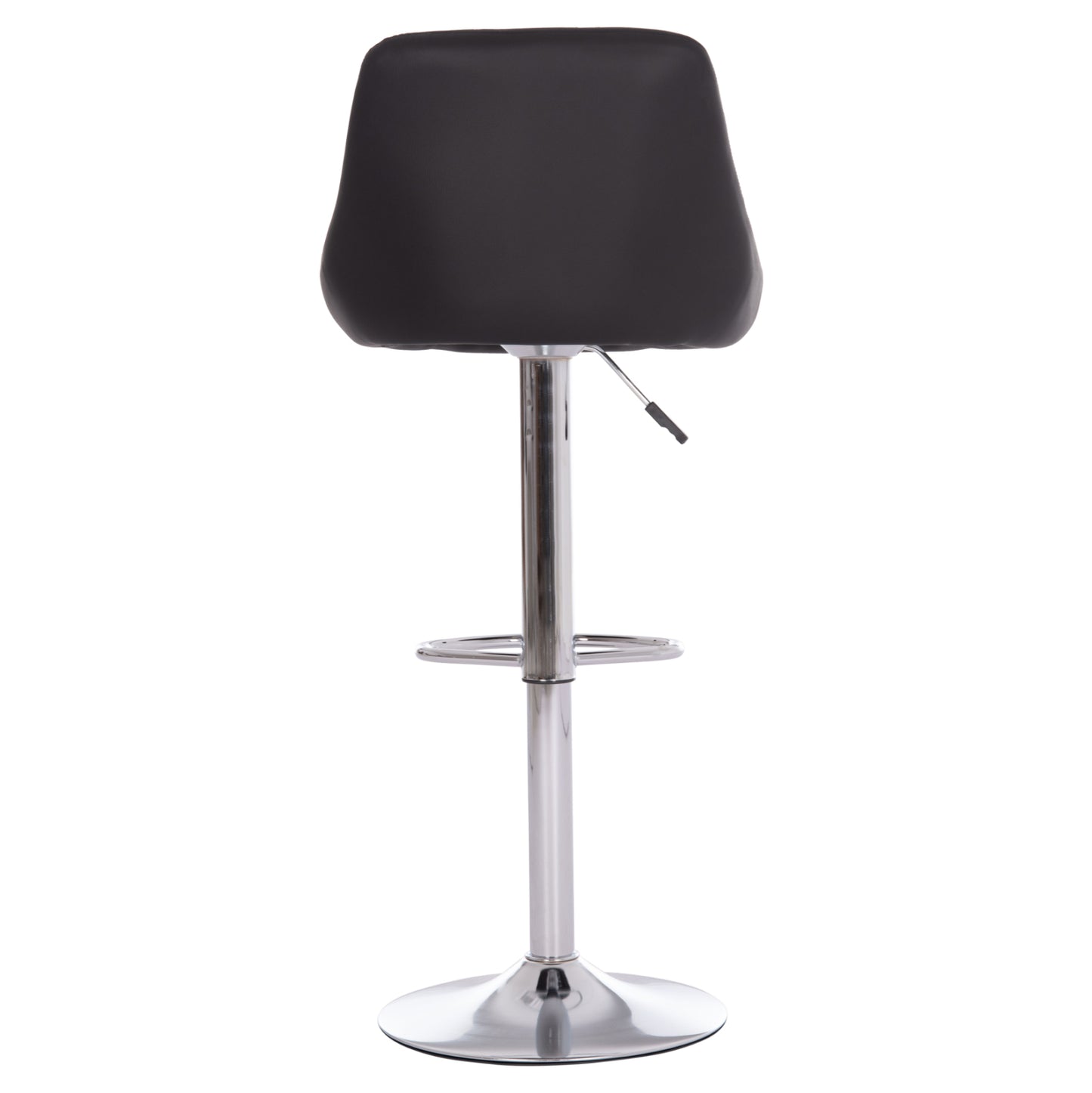 Bar Stool Rose Hm204.21 Chromed Base & Suspension & Black Pu 48x45x105hcm.