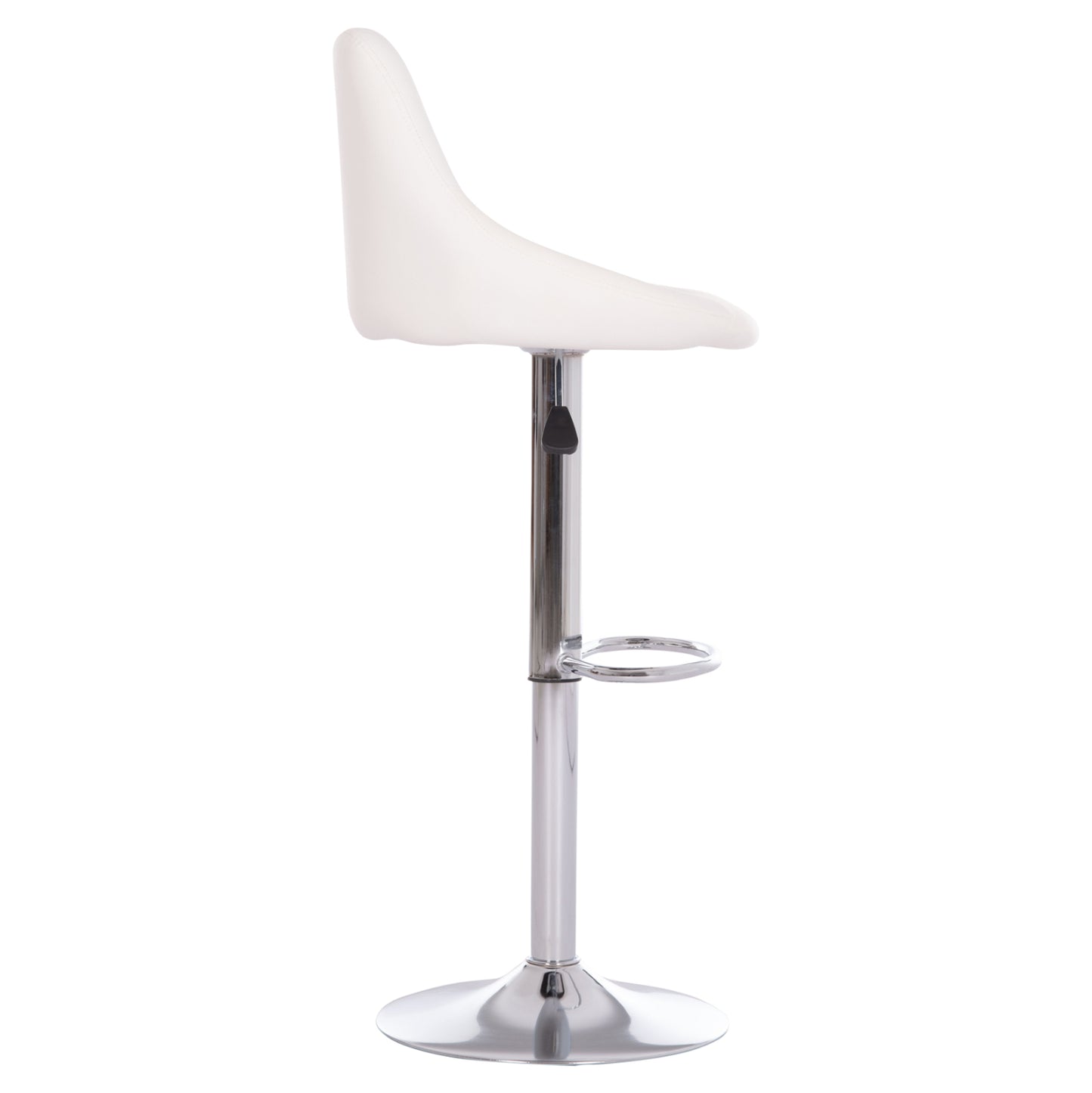 Bar Stool Rose Hm204.22 Chromed Base & Suspension & White Pu 48x45x105hcm.