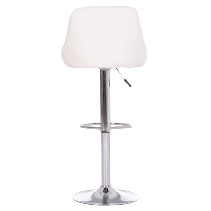 Bar Stool Rose Hm204.22 Chromed Base & Suspension & White Pu 48x45x105hcm.