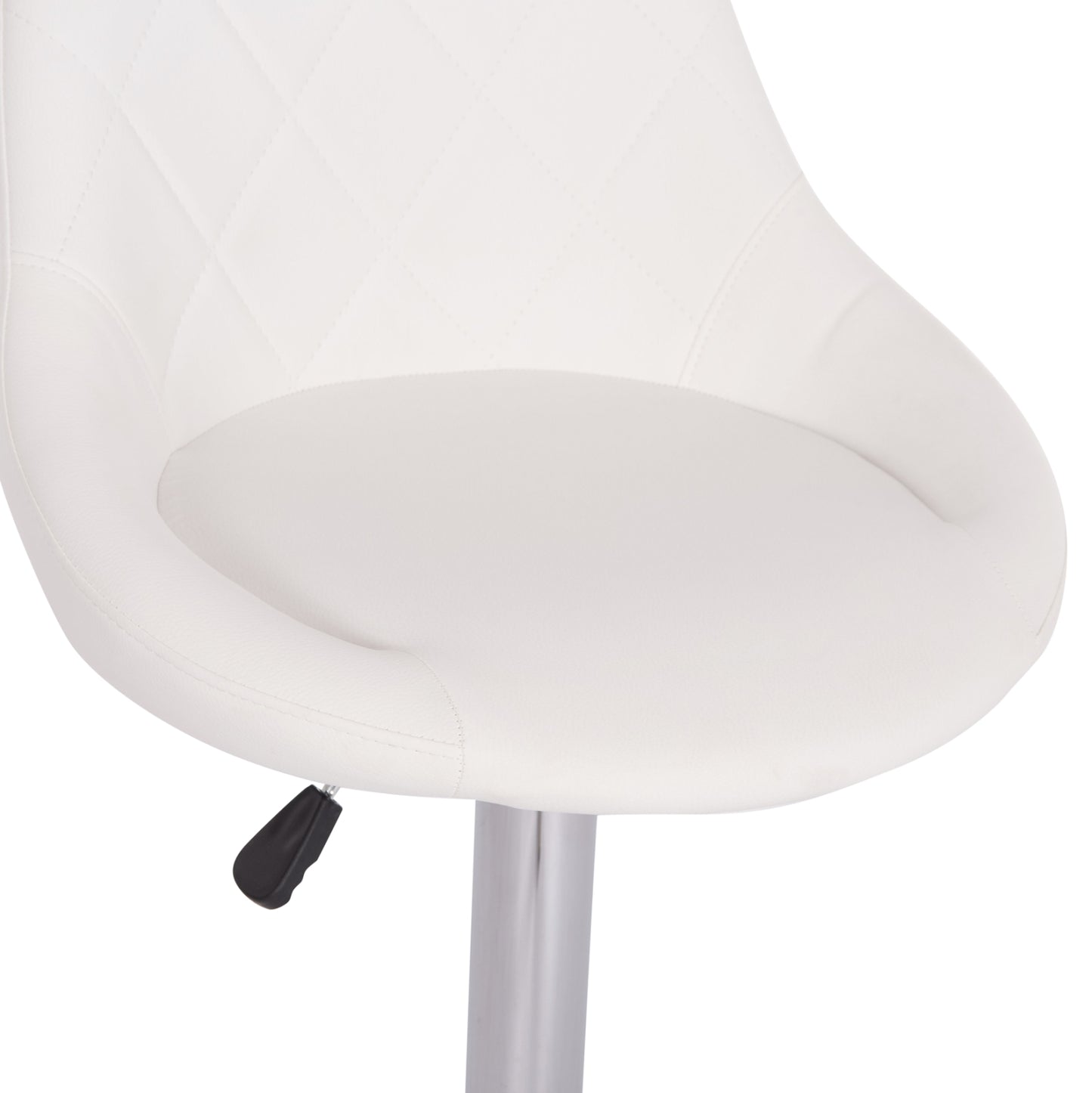 Bar Stool Rose Hm204.22 Chromed Base & Suspension & White Pu 48x45x105hcm.