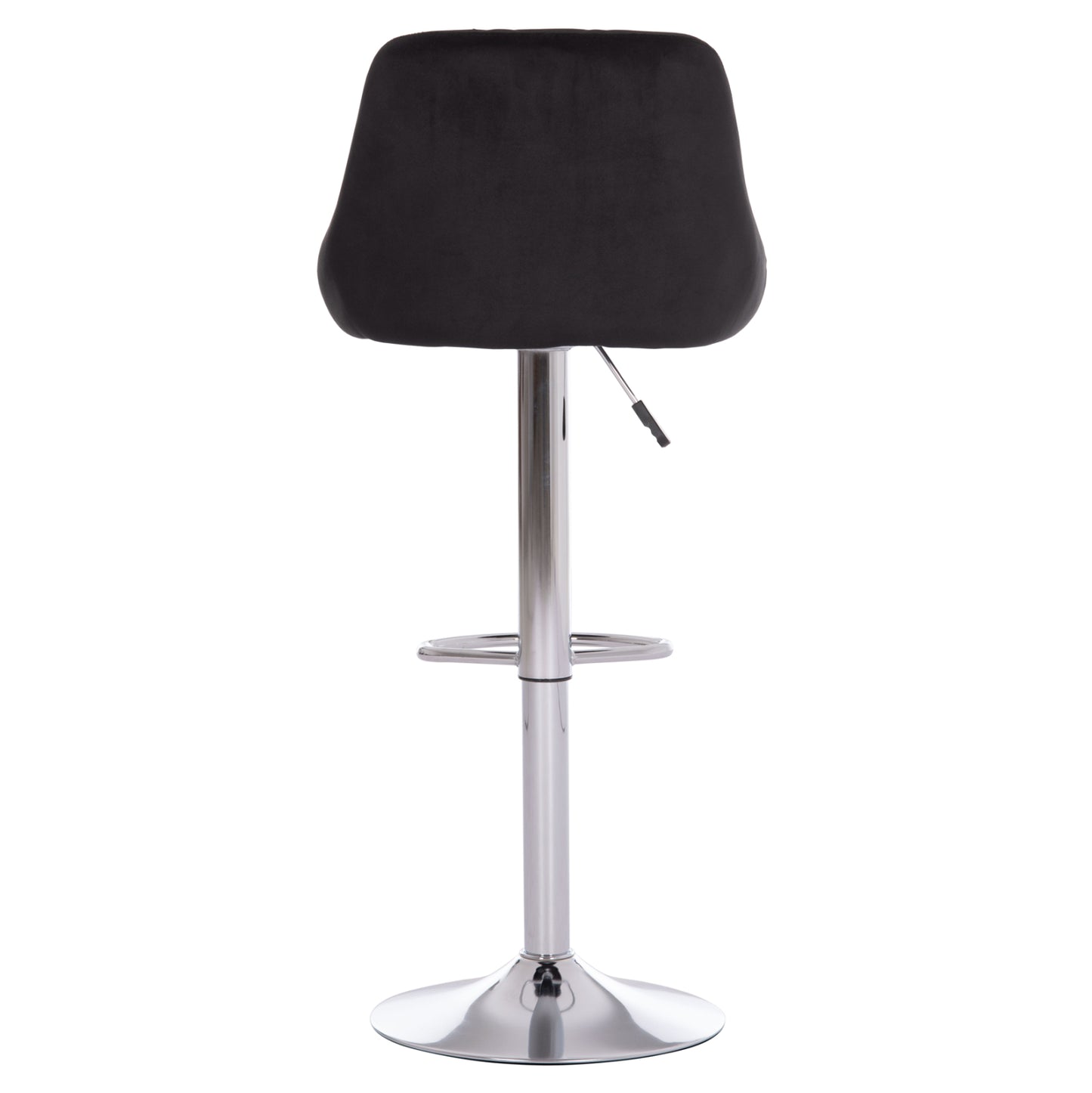 Bar Stool Rose Hm204.44 Chromed Base & Suspension & Black Velvet 48x45x105hcm.