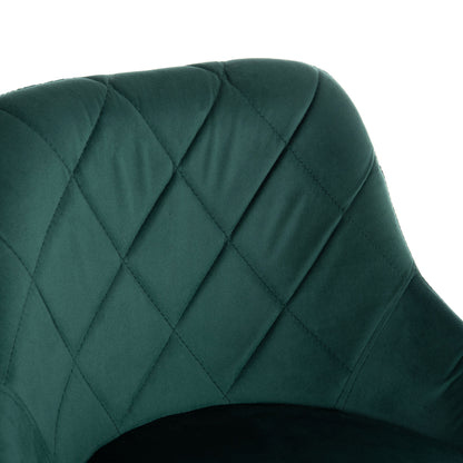 Bar Stool Rose Hm204.46 Chromed Base & Suspension & Cypress Green Velvet 48x45x105hcm.