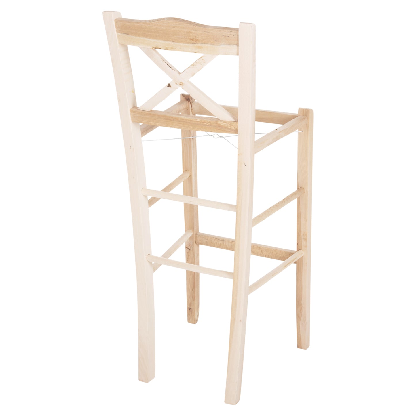 Bar Stool Lucius Hm5586.02 Beech Wood Impregnated-unpainted 40,5x40x105hcm.frame Only