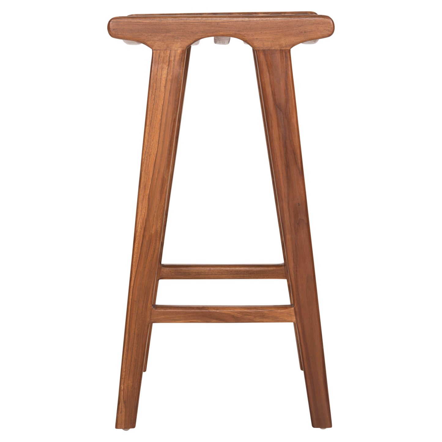 Bar Stool Bundy Hm6130 Teak Wood In Walnut 45x40x75hcm.