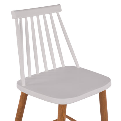 Bar Stool Hm8459.01 Vanessa In White Color 43x49x107 εκ.