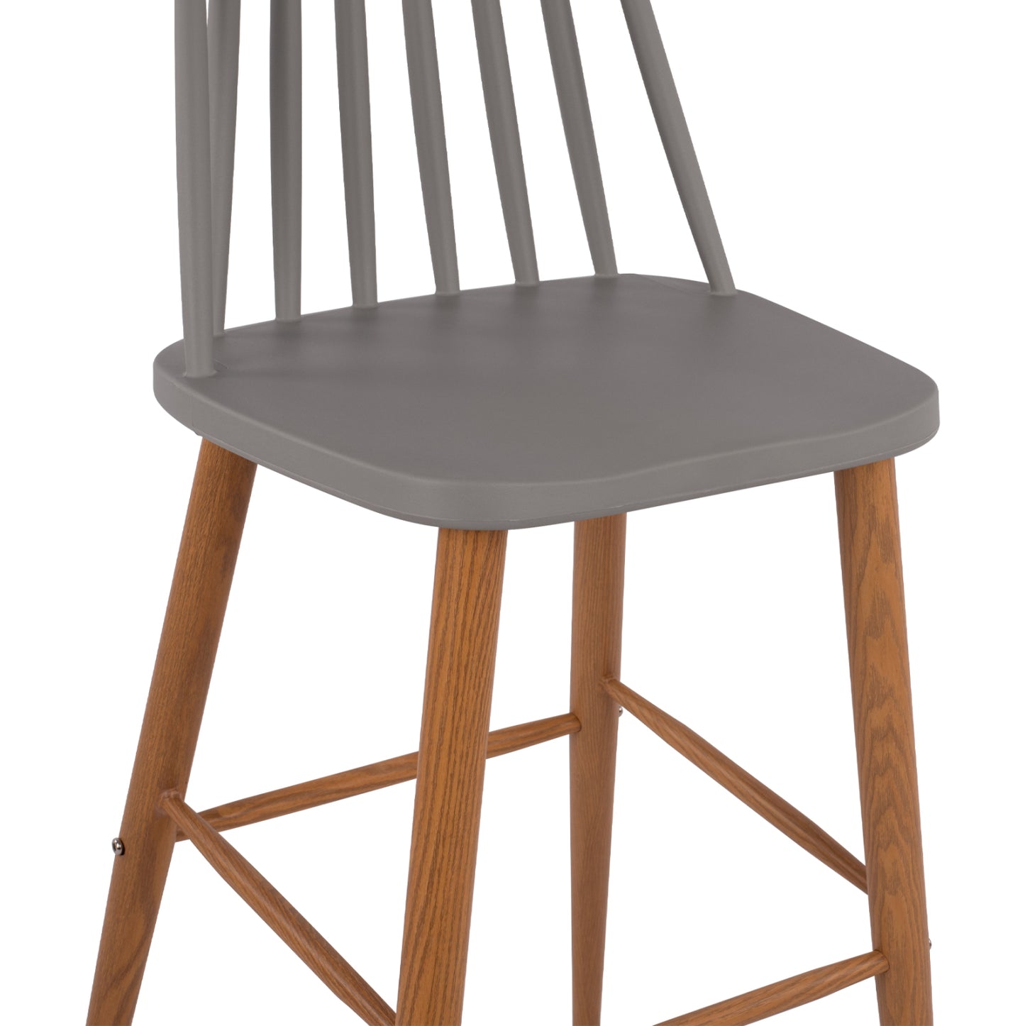 Bar Stool Hm8459.10 Vanessa In Grey Color 43x49x107 Cm