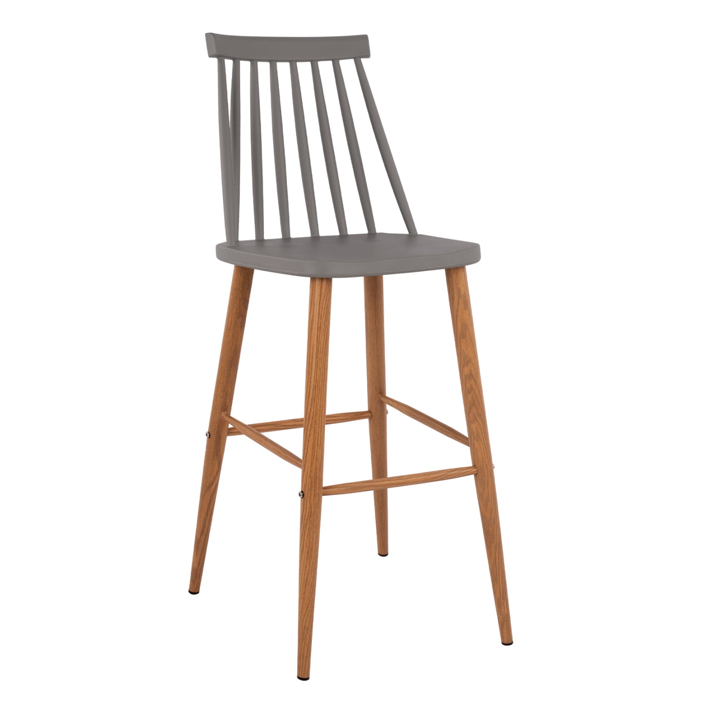 Bar Stool Hm8459.10 Vanessa In Grey Color 43x49x107 Cm