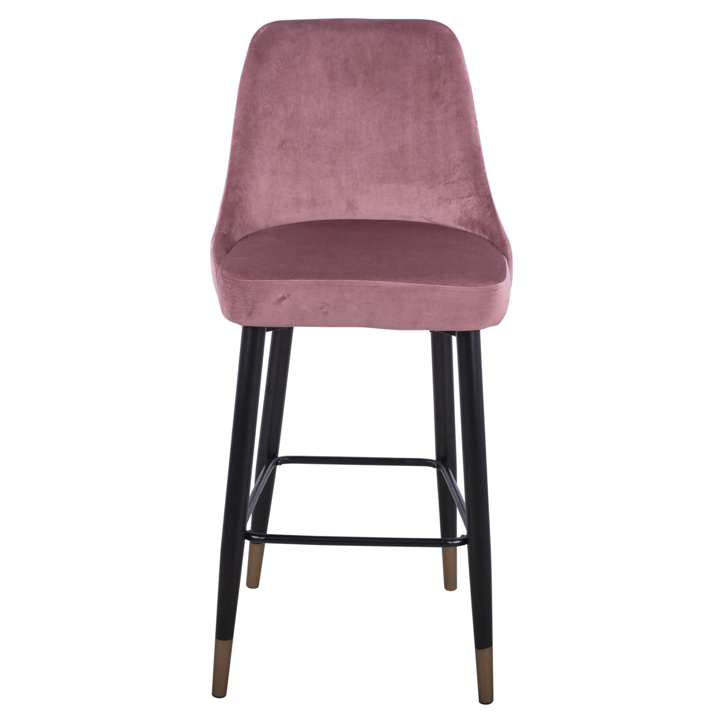 Bar Stool Serenity Hm8519.02 Velvet Rotten Apple With Metallic Frame 51x57x110cm