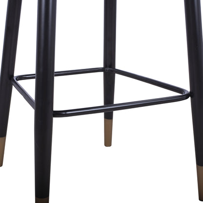 Bar Stool Serenity Hm8519.02 Velvet Rotten Apple With Metallic Frame 51x57x110cm