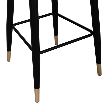 Bar Stool Harper Hm8526.02 Velvet Rotten Apple With Metallic Frame 50Χ51Χ111cm