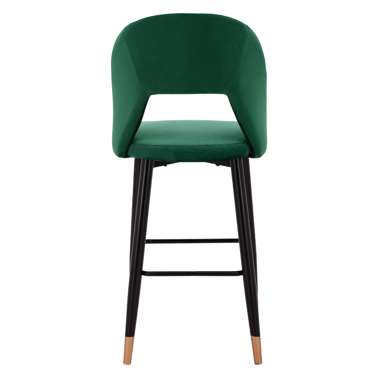Bar Stool Harper Hm8526.03 Velvet Cypress Green With Metallic Frame 50x51x111cm